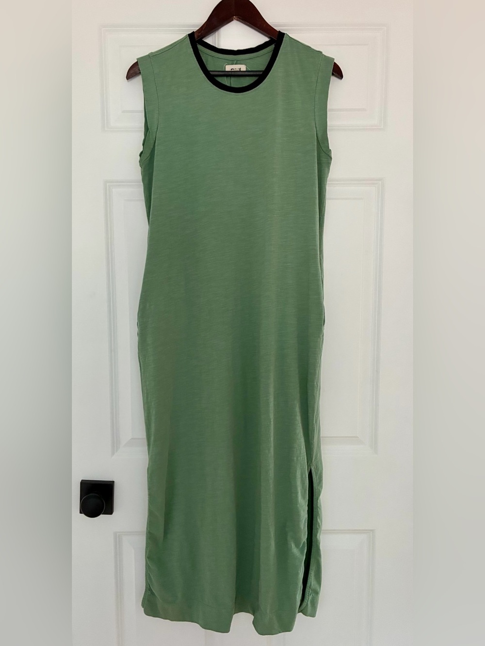 Pact Sleeveless Green Midi Tank Dress